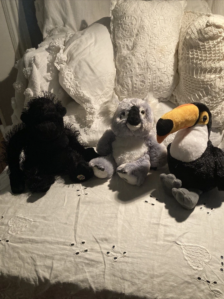 Webkinz Trio Gorilla, Tucan, Koala. Retired, No Code. - Image 1 of 1