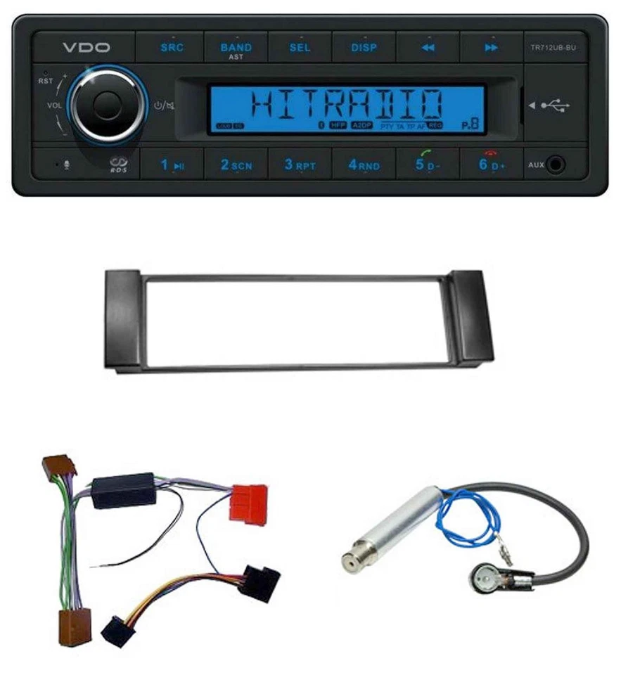 VDO Bluetooth AUX USB MP3 Autoradio für Audi A3 8L 00-03 A6 C5 00-04 Aktivsystem - Bild 1 von 4