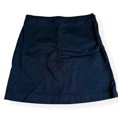Lands End Girls Navy Blue Chino Skort 7 - Image 1 of 4