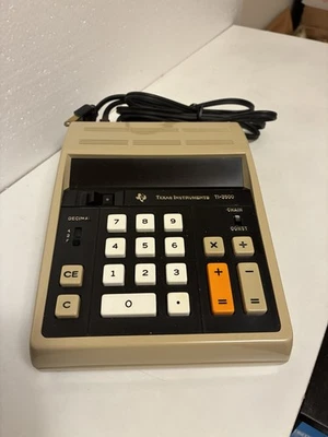 Vintage Texas Instruments Electronic Calculator TI-3500  With Cover -Working - Image 1 of 4