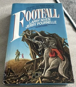 Larry Niven, Jerry Pournelle FOOTFALL 1st Edition 1st Printing HCDJ Nice Copy - Picture 1 of 3