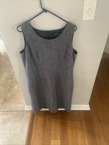 Women’s Linen Dress By Kasper In Size 16. Fully Lined. 8 Inch Slit Up Back. - Picture 1 of 10