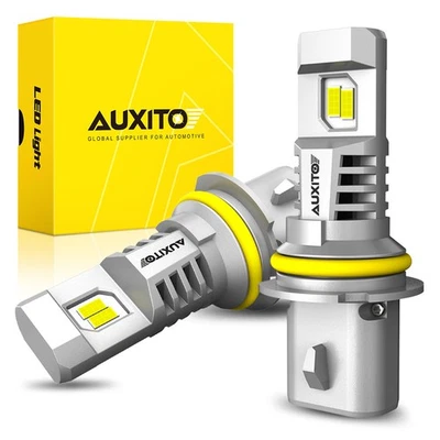 AUXITO LED 6500K Headlight Bulbs 9007 HB5 Fanless Wireless White High Low Beam - Image 1 of 4