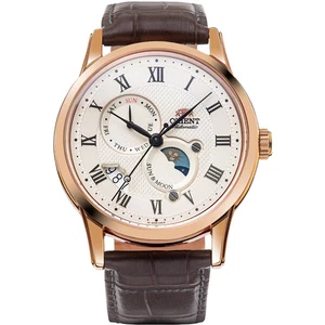 ORIENT RN-AK0001S Classic Sun & Moon Automatic Leather Men's Watch Japan - Picture 1 of 9