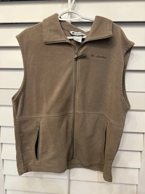 Chaleco Columbia Marrón Polar Cremallera XL Foto 1 de 2