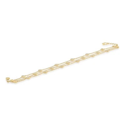 1.14 CT Round VS1 D Lab Created Diamond Bracelet 14K Yellow Gold - Image 1 of 3