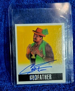2014 Leaf Originals WWE Yellow The Godfather Auto 32 of 99 - Picture 1 of 3
