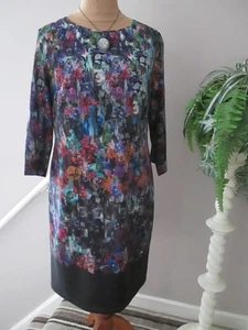 FENN WRIGHT MANSON PURPLE MIX TUNIC DRESS SIZE 16 - Picture 1 of 5