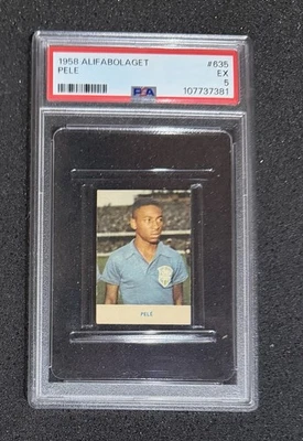 1958 Alifabolaget - #635 Pele - PSA 5 (Fresh Grade) - Image 1 of 2