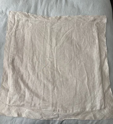 "Juego 2 fundas de almohada Southern Living Euro 2 100 % lino cada una 26"" beige lino tostado" Foto 1 de 4