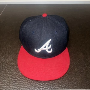 Atlanta Braves New Era 59Fifty Size 7 1/8 Baseball Hat - Picture 1 of 4
