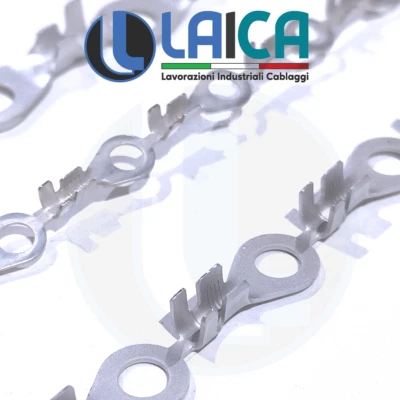 Cosses Oeillet Trou 3 4 5 6 8 10 12mm Sec. 0,5 1,0 1,5 2,5 4 6mm2 10pz - Photo 1/4