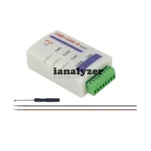 USBCAN-II Dual-Channel USB to CAN Adapter Isolated CAN Box Analyzer Replacement - Picture 1 of 7