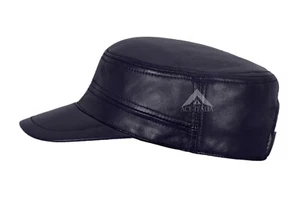 New Style Design CASTRO Cap Men Leather Dark Purple Gatsby Newsboy Driving Beret - Bild 1 von 3