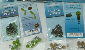 2 PACKS DRENNAN LEGER or CENTRE STOPS or BEAD CLIPS*STANDARD-FEEDER/BOMB FISHING - Picture 1 of 9
