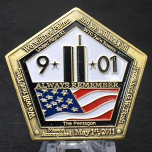 9/11 Accomplished Never Challenge Coin Collectible Forget Pentagon Coin Gifts - Bild 1 von 7