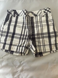 Gymboree Girls Shorts Size 6 Blue & White Plaid EUC - Picture 1 of 8