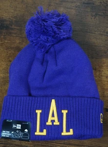 New Era Los Angeles Lakers Hat One Size Knit 2025 - Picture 1 of 4