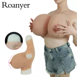 Roanyer S Cup Silicone Breast Plate Realistic Fake Boobs Breast Crossdresser DQ - Picture 1 of 13