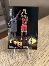 1995-96 Collectors Choice Michael Jordan Playoff Time Players Club Platinum #353