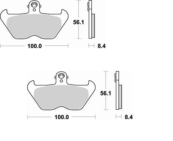 806CM55 PASTIGLIE FRENO ANTERIORE BRAKING BMW R 1100 GS 94-01 - Imagen 1 de 1