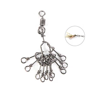 Maxcatch Fly Fishing Twist Clip 10pcs/lot Stainless Steel Fly Fishing Snap Hook - Picture 1 of 7