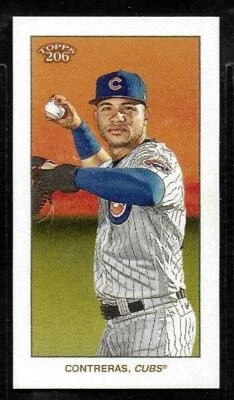2020 Topps 206 Series 4 #13 Willson Contreras Sovereign Back Chicago Cubs - Image 1 of 2