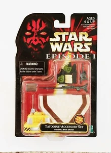 Star Wars Episode 1 TATOOINE Accessory Set Poncho with Pullback Droid - Picture 1 of 1