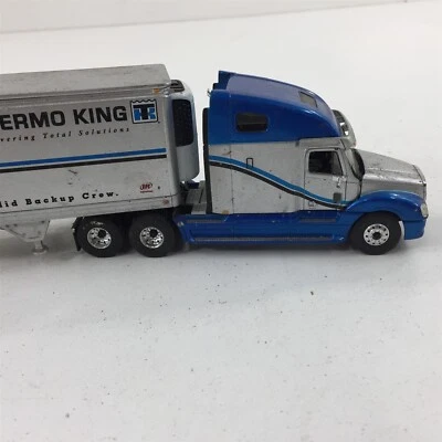 2002 First Gear Thermo King Freightliner Semi Blue Silver - Image 1 of 4