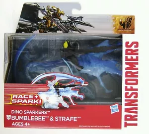 Hasbro Transformers Age of Extinction Dino Sparkers Bumblebee and Strafe Figures - Picture 1 of 2