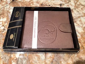 New Vintage Unisex Embossed New Zealand Kiwi by Baron Leather Wallet NIB - Picture 1 of 7
