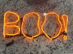 Neon boo Sign Halloween - Picture 1 of 4