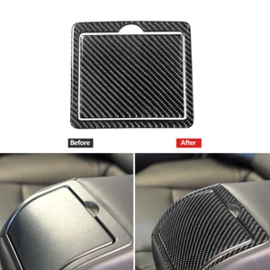 2x Carbon Fiber Rear Watercup Holder Panel Cover Trim For Infiniti G37 2010-2013 - Picture 1 of 14