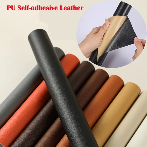 Self Adhesive PU Leather Repair Patch Black Filler Sticker for Sofa Bag Car Seat Cover