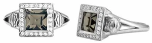 Women's Harley-Davidson Sterling Silver Black Ice Ring 244 / HDR0362 - Picture 1 of 1