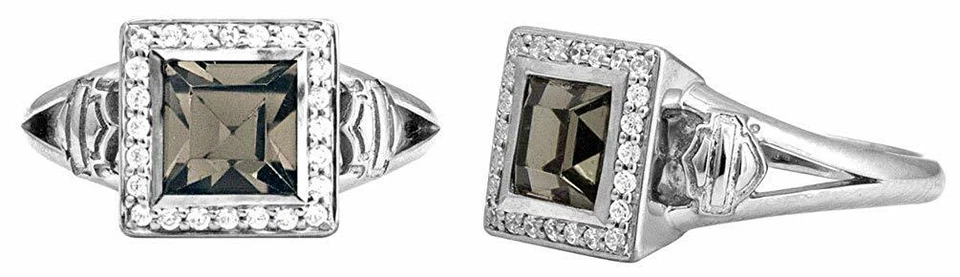 Women's Harley-Davidson Sterling Silver Black Ice Ring 244 / HDR0362 - Image 1 of 1