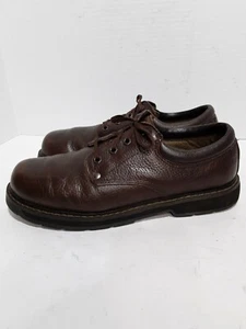 DR SCHOLL'S BROWN LEATHER SLIP RESISTANT CASUAL WORK MENS 10W SHOES - Picture 1 of 5