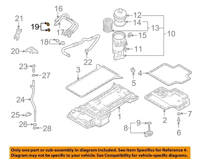 Оригинальный охладитель масла охладителя двигателя охлаждения BMW 00-03 M5,Z8 11421702905 - Изображение 1 из 2