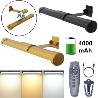 Picture Light Magnetic Dimmable Wireless Wall Painting Display Reading Lamp USB - Image 1 of 4