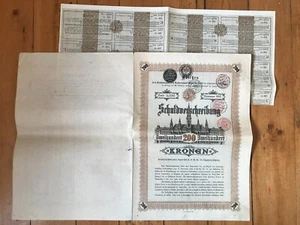 DECO = Emprunt AUTRICHE 200 couronnes 1892 (A2) - Picture 1 of 1