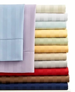 1000 TC 100% cotone egiziano set 3 pezzi piumoni + righe lenzuola aderenti UK King - Foto 1 di 22