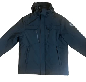 Giacca Reebok Uomo 1895 2 in 1 Nera Cappuccio Rimovibile Tampone Interno Pesante - Foto 1 di 7