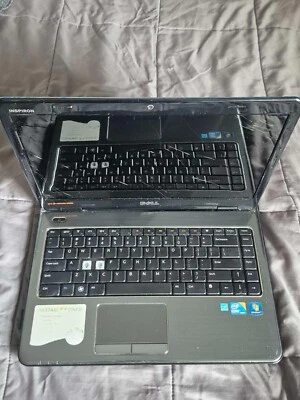 Dell Inspiron M5010 Model P10F 15.6 Screen Red -Locked-Doesn't Turn On-No HDD - Image 1 of 3