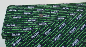 Exclusive NFL SEATTLE SEAHAWKS canvas duck fabric 1 1/2 yds (70555) 48" navy - Picture 1 of 1