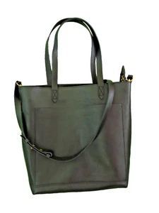 MADWELL The Medium Transport Black Leather Crossbody Tote~NWTS~Zipper Closure~ - Picture 1 of 4