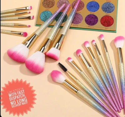 16 Brush Docolor Fantasy Rainbow Makeup Brush Set Professional Makeup Vegan