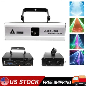 2W ILDA RGB Animation laser Projector light DJ disco stage home party light US - Picture 1 of 11