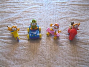 Vintage Complete Set of 4 McDonald's 1988 GARFIELD Happy Meal Toys - Picture 1 of 2