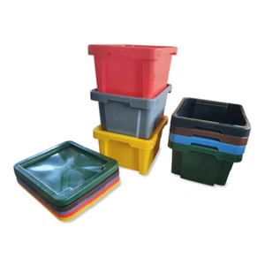 Dreh Stapelbox 20 L, 43x35x23 cm Aufbewahrungsbox Multibox Lagerbox Kiste NEU - Bild 1 von 10