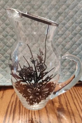 Jarra Martini de cóctel superpuesta plateada de 9/12 pulgadas de alto Foto 1 de 4